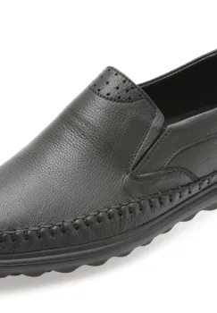 Pantofi OTTER negri, DD045, din piele naturala imagine