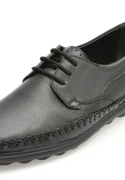 Pantofi OTTER negri, DD046, din piele naturala imagine