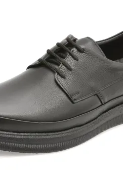 Pantofi OTTER negri, DD506, din piele naturala imagine