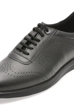 Pantofi OTTER negri, E881, din piele naturala imagine