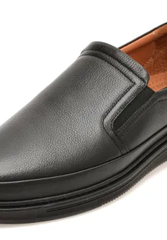 Pantofi OTTER negri, KC70999, din piele naturala imagine