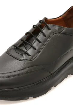 Pantofi OTTER negri, UZ526, din piele naturala imagine