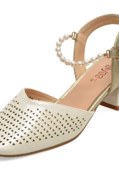 Pantofi PASS COLLECTION albi, BY60002, din piele naturala lacuita imagine