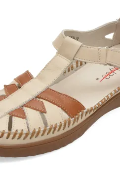 Pantofi PASS COLLECTION albi, KL60027, din piele naturala imagine