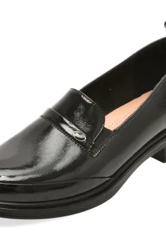 Pantofi PASS COLLECTION negri, M560001, din piele naturala lacuita imagine