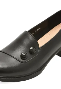 Pantofi PASS COLLECTION negri, X460001, din piele naturala imagine