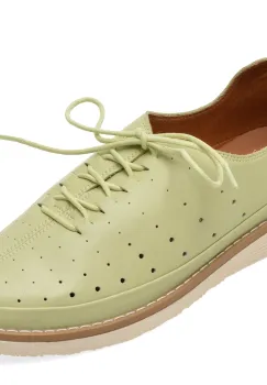 Pantofi PASS COLLECTION verzi, KL60017, din piele naturala imagine