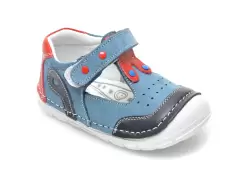 Pantofi POLARIS albastri, 520151, din piele naturala