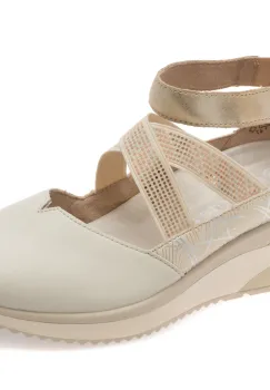 Pantofi REMONTE bej, D2411, din piele naturala imagine