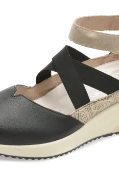 Pantofi REMONTE negri, D2411, din piele naturala imagine