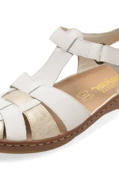 Pantofi RIEKER albi, 45869, din piele naturala imagine