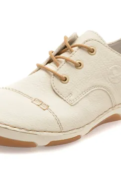 Pantofi RIEKER albi, 55920, din piele ecologica imagine