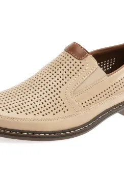 Pantofi RIEKER bej, 13459, din piele naturala imagine