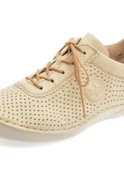 Pantofi RIEKER bej, 52546, din piele ecologica imagine