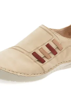 Pantofi RIEKER bej, 52560, din piele ecologica imagine