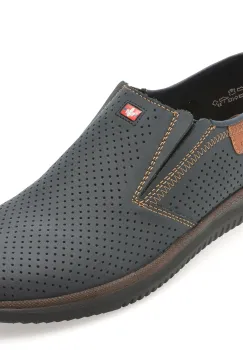 Pantofi RIEKER bleumarin, 10452, din piele naturala imagine