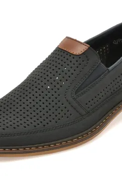 Pantofi RIEKER bleumarin, 13459, din piele naturala imagine