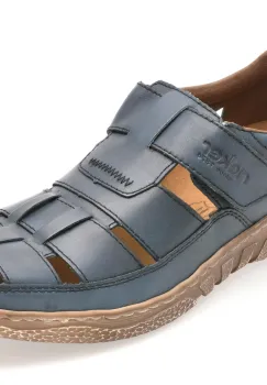 Pantofi RIEKER bleumarin, 3578, din piele naturala imagine