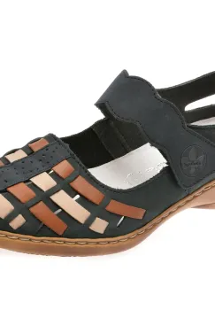 Pantofi RIEKER bleumarin, 41369, din piele naturala imagine