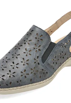 Pantofi RIEKER bleumarin, 41371, din piele naturala imagine