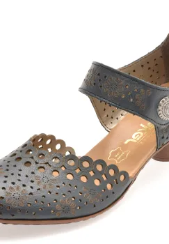 Pantofi RIEKER bleumarin, 43753, din piele naturala imagine