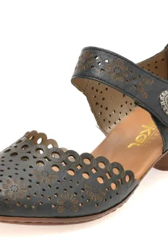 Pantofi RIEKER bleumarin, 43753, din piele naturala imagine