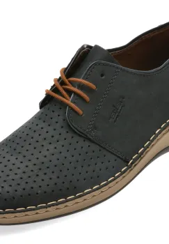 Pantofi RIEKER bleumarin, 5226, din piele naturala imagine