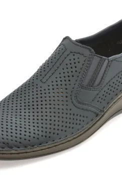 Pantofi RIEKER bleumarin, 5297, din piele naturala imagine