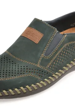 Pantofi RIEKER bleumarin, B2466, din piele naturala imagine