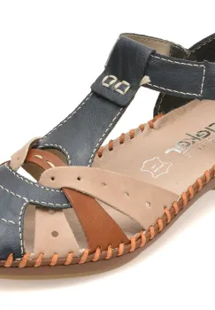 Pantofi RIEKER bleumarin, M1655, din piele ecologica imagine