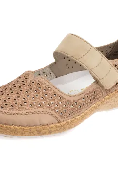 Pantofi RIEKER gri, 44864, din piele naturala imagine