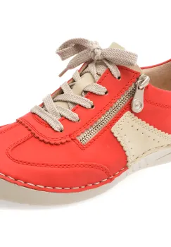 Pantofi RIEKER rosii, 52521, din piele ecologica imagine
