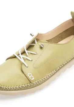 Pantofi SHOOZY verzi, EV2813, din piele naturala imagine