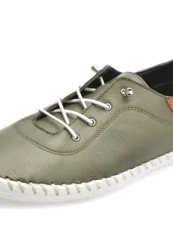 Pantofi SHOOZY verzi, EV30106, din piele naturala imagine