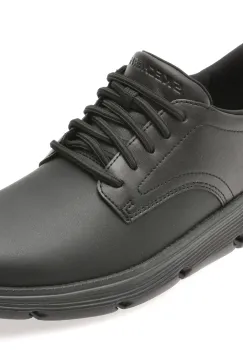Pantofi SKECHERS negri, 205353, din piele naturala imagine