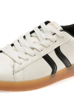 Pantofi sport ALDO alb-negru, CHICSNEAKER 2122, din piele ecologica imagine
