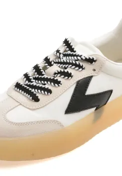 Pantofi sport ALDO alb-negru, RETROSTEP 122, din material textil imagine