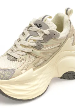 Pantofi sport BASLS bej, A666, din material textil imagine