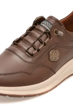 Pantofi sport BERLANTY maro, BRT713, din piele naturala imagine