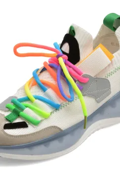 Pantofi sport BITE THE BULLET albi, 221008, din material textil imagine