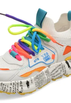 Pantofi sport BITE THE BULLET albi, 231681, din material textil imagine