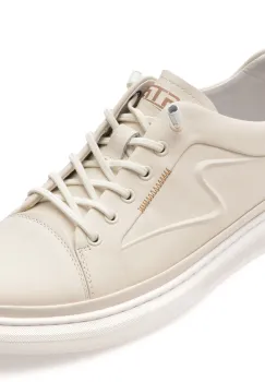 Pantofi sport BITE THE BULLET albi, 3628, din piele naturala imagine