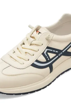 Pantofi sport BITE THE BULLET albi, 86008, din piele naturala imagine