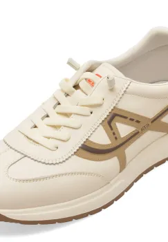 Pantofi sport BITE THE BULLET albi, 86008, din piele naturala imagine