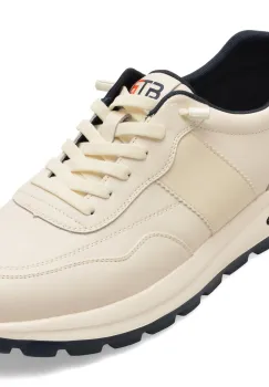 Pantofi sport BITE THE BULLET albi, A86029, din piele naturala imagine