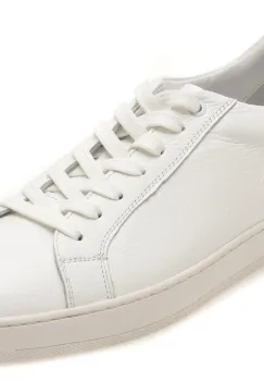 Pantofi sport BITE THE BULLET albi, HRZ09, din piele naturala imagine