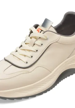 Pantofi sport BITE THE BULLET albi, W7803, din piele naturala imagine
