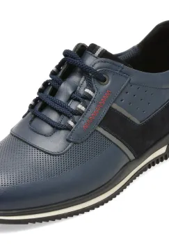 Pantofi sport BITE THE BULLET bleumarin, 1399, din piele naturala imagine