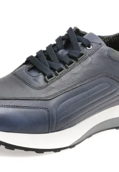 Pantofi sport BITE THE BULLET bleumarin, 2121, din piele naturala imagine