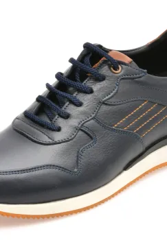 Pantofi sport BITE THE BULLET bleumarin, 231107, din piele naturala imagine